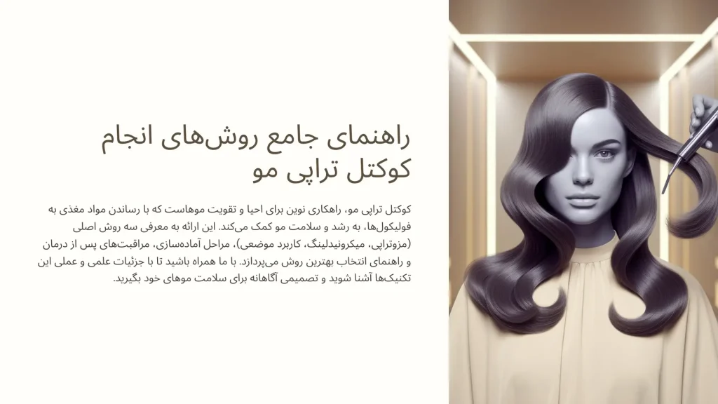 روش انجام کوکتل تراپی مو (مزوتراپی، میکرونیدلینگ، موضعی)